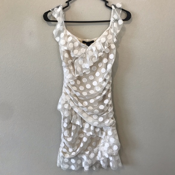 forever 21 white polka dot dress